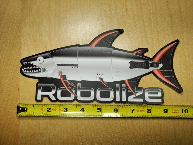 Vinyl Robolize Fish Decal - 10 in.